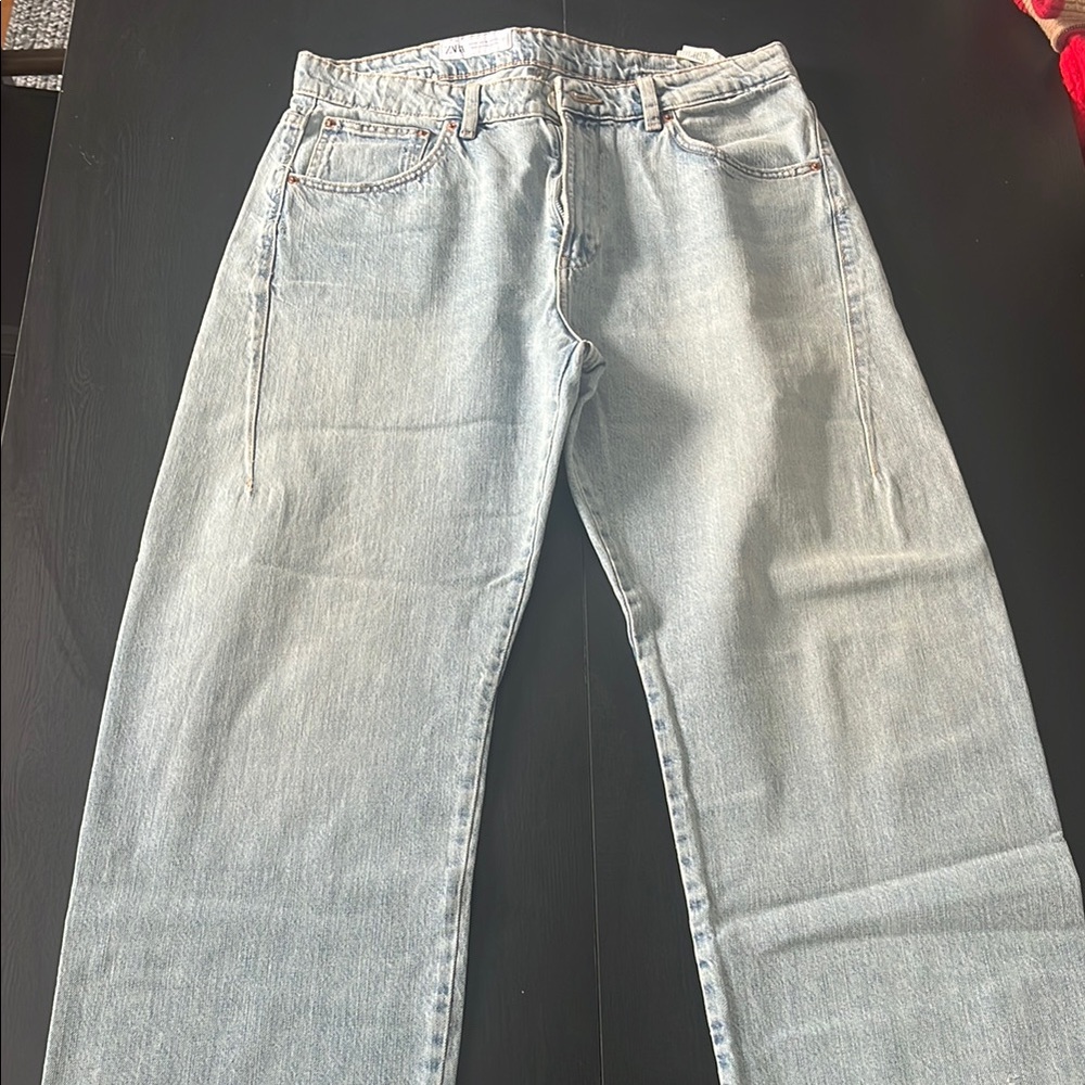 Classic Light Blue Barrel Jeans